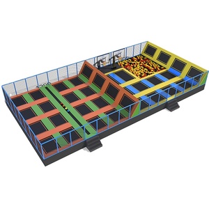 Trẻ em trong nhà giường trampoline với bóng rổ, hình chữ nhật <span class=keywords><strong>trampolines</strong></span> với lưới, lớn trong nhà trampoline thiết bị - Product Image 1