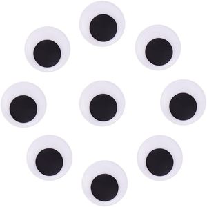 2 Zoll große Googly Eyes14Pcs selbst klebende Wackel augen Runde Kunststoff Schwarze Augen für handgemachte DIY Crafts Dekorationen machen - Product Image 1