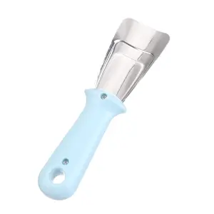 Pelle à glace en acier inoxydable Outil de nettoyage pour réfrigérateur Grattoir à glace Dégivrage Pelle à dégivrage Réfrigérateur