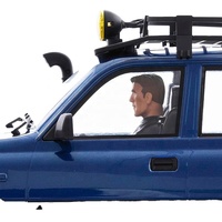 Coche RC FMS 1/10 Land Cruiser LC80 RS FCX10 PRO sin Escobillas, Control Remoto de 2.4 GHz, Eje Portal, Transmisión de Dos Velocidades, Diferenciales con Bloqueo