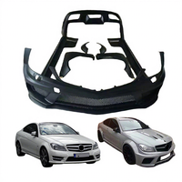 Kit carrosserie de haute qualité en fibre de résine, pare-chocs 2 portes, lifting pour Classe C W204 Coupé 2011-2013, mise à niveau style C63 AMG