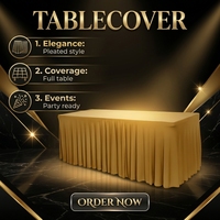 Nappe de table moderne pour hôtel, bureau, conférence, mariage, banquet, en polyester, couleur unie, modèle long, avec élastique pour la fixation