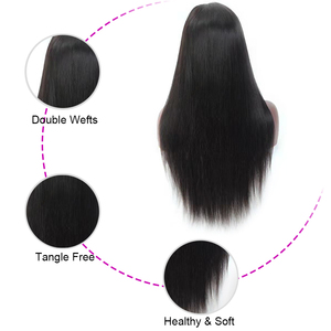 <span class=keywords><strong>Boutique</strong></span> de gros en Chine Perruque en dentelle T Part Perruques en cheveux humains bruts brésiliens Perruques en cheveux humains pré-plumés Partie centrale pour femmes noires - Product Image 4
