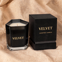 Pot à bougie personnalisé 10oz 12oz, design unique, noir mat, vide, en verre, pour bougies parfumées