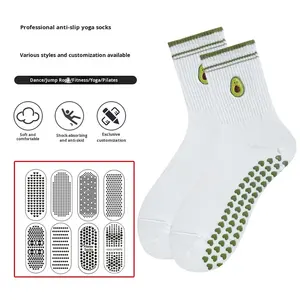 ถุงเท้าโยคะ ถุงเท้าข้อสั้น ผ้าฝ้ายผสม กันลื่น ระงับกลิ่น ซับเหงื่อ ถุงเท้าพิลาทิส ถุงเท้ากีฬา ถุงเท้าฟิตเนส ถุงเท้าสำหรับใส่ในห้องออกกำลังกาย ถุงเท้ายาวแบบ Shark Pants - Product Image 1