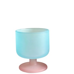 Copa de cóctel de vino tinto estilo francés; Vidrio rosa esmerilado; Vidrio de sodacal moderno y minimalista de alta gama - Product Image 5