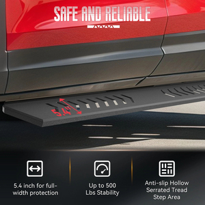 Estribo Lateral para Camioneta, Barra Nerf de Acero, Estribo para Vehículos Todoterreno 4x4, Resistente, Capacidad de Carga de 500 lb, Soporte OEM - Product Image 6