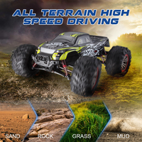 HOSHI N516 1/10 4WD RC Monster Truck, double moteur 390, 46 km/h, voiture RC tout-terrain supersonique, double vitesse, 2 batteries, jouet RTR
