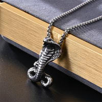 Collier Hip Hop en Acier Inoxydable Resoul Biker Jewelry, Accessoires Vintage, Collier de Mode pour Hommes, Accessoires Noirs