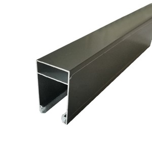Aluminum Alloy <b>Curtain</b> Track 30mm Single Opening Dark Gray Blackout Groove Motorized Track Accessories 6 Meters - Product Image 4