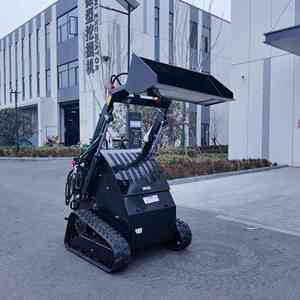2026 Free Shipping Engine Mini Skid Steer 300kg Load Tracked with Hydraulic <b>Pump</b> & Motor Bucket - Product Image 1
