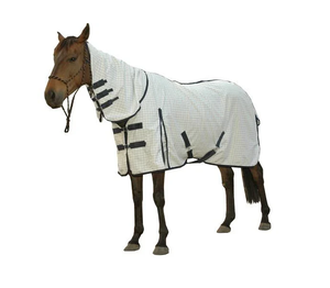 Alfombras de verano de caballo construidas para equinos que trabajan duro, tela de polialgodón transpirable resistente y cómoda para el clima diario - Product Image 5