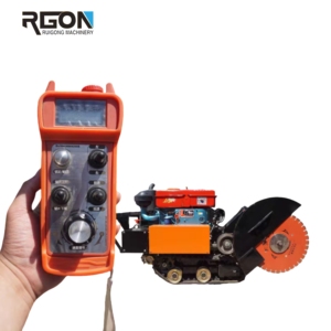 Tốc độ cao DIESEL điện-bắt đầu sàn bê tông cắt Saw Crawler bê tông Saw Cutter cho bán Đường máy cắt - Product Image 3