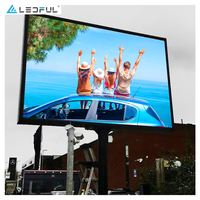 Plus grand module d'écran LED 3D en fer pour extérieur P10 P5mm P6.67mm P8mm, écran LED Novastar pour remorque, IP68, pour la publicité à Dubaï