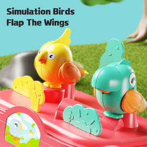 Gabbia per Uccelli Interattiva per Bambini, Giocattolo Elettrico con Suoni e Luci Attivati dalla Voce, Design Educativo in Legno per l'Apprendimento del Linguaggio - Product Image 5