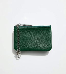 Customised Logo Pu Leather <b>Small</b> <b>Wallet</b> <b>Women</b> Zipper Square Mini Coin Purse With Key Ring - Product Image 1