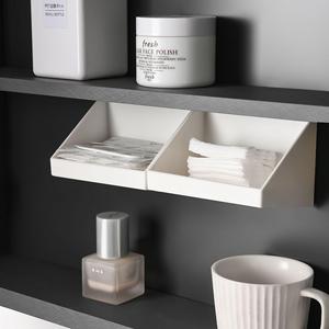 <b>Wall</b> <b>Mounted</b> Mirror <b>Cabinet</b> Storage Box With Slanted Panels Space Saving Organizational Storage For Bathroom - Product Image 4