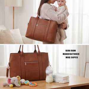 <span class=keywords><strong>Sac</strong></span> de transport isotherme en cuir végétalien de qualité supérieure pour biberons de <span class=keywords><strong>jumeaux</strong></span>, idéal pour les nouveau-nés et la garderie - Vente en gros directe usine OEM - Product Image 3