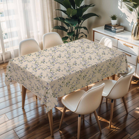 Nappe rectangulaire en PVC texturé RNPT pour cuisine, salle à manger et maison
