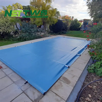 Bâches enduites à usage intensif en PVC PE PP personnalisées Couverture de piscine filet à feuilles creusé imperméable pour l'extérieur