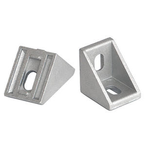 Connecteurs à angle droit en alliage d'aluminium standard européen 2430, accessoires de profilés en aluminium industriels, supports en gros - Product Image 2