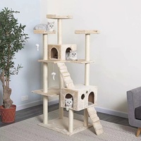 Haute qualité en gros chat arbres tour mode-conçu chat Condo griffoir interactif en peluche chat escalade cadre