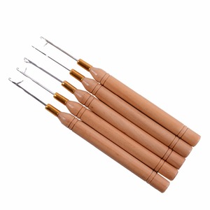 12 Pcs Aiguille Enfileur Tirant Crochet Microring Cheveux Extension Outils pour Tinsel Cheveux Extension, Plume et Dreads <span class=keywords><strong>Installation</strong></span> - Product Image 1