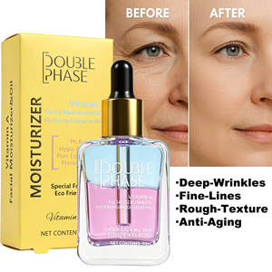 Suero y Aceite Facial con Retinol para Arrugas Profundas, Líneas Finas y Textura Áspera - Fórmula de Doble Capa con Aceite Antienvejecimiento - Product Image 1