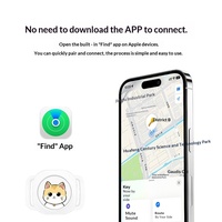 Localisateur intelligent transfrontalier anti-perte pour animaux de compagnie, dispositif de suivi GPS Bluetooth pour chats et chiens, compatible iOS, matériau ABS, modèle Y14
