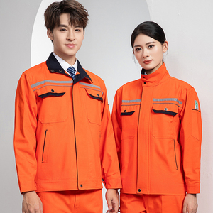 Cotton Workwear Suit Uniform Worker <strong>Overalls</strong> <strong>Construction</strong> Building Industrial Reflective Safety Coveralls Hi Vis Shirt Work Wear - Product Image 2