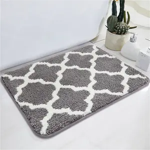 Vente en gros de tapis de salle de bain 50x80 cm antidérapant doux lavable tapis de bain absorbant l'eau tapis de bain