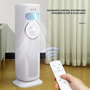 Ventilateur purificateur d'air portable sans pales à 3 vitesses, boîtier en plastique, ventilateur tour électrique de refroidissement et de chauffage pour la maison, le bureau, l'hôtel, avec télécommande - Product Image 5