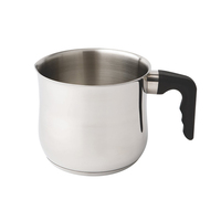 Vente en gros : Casserole en acier inoxydable de 14 cm, 1,9 L, avec poignée en bakélite, pour la préparation de sauces saines pour bébés, compatible induction