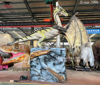 Centres de sciences Dragon mythique animatronique grandeur nature réaliste à vendre
