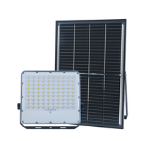 Projecteur solaire extérieur à télécommande avec boîtier en aluminium KCD, 50w 100w 200w 300w, projecteur solaire avec batterie