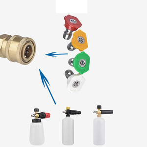 Pour <span class=keywords><strong>Karcher</strong></span> série K accessoires 1/4 adaptateur mousse Pot connecteur alliage d'aluminium et plastique voiture outils de nettoyage transfrontalier en gros - Product Image 5