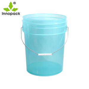 Seau de soin automobile transparent de 4,5 gallons avec couvercle gamma, avec couvercles bleus de 5 gallons et fûts filtrants, seaux et barils - Product Image 3