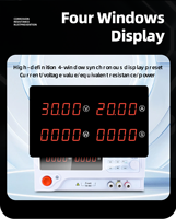 Alimentation DC programmable JIKE JIKE-P 300V 20A 6000W, source régulée à découpage variable haute puissance, entrée 110V/220V, 95% de rendement