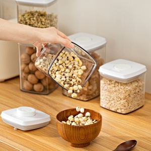 Pot alimentaire Portable organisateur de cuisine pots clair empilable sans BPA <span class=keywords><strong>Pop</strong></span>-up hermétique alimentaire bonbons grains de <span class=keywords><strong>café</strong></span> conteneurs de stockage - Product Image 4