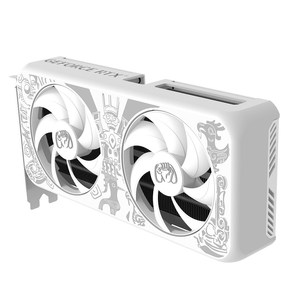 New E-sports Rebel RTX5060 8G White Desktop <b>Computer</b> Independent Graphics Card <b>Fan</b> Cooling for Live - Product Image 4