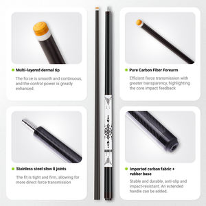 Queue de billard professionnelle en fibre de carbone pour coupes et sauts - <span class=keywords><strong>Pointe</strong></span> rigide de 11,5/11,8/12,5/12,9 mm et poids de 18-20 oz - Recherche de distributeurs mondiaux - Product Image 4