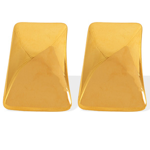 Geometric <b>Cuff</b> <b>Earrings</b> 18K Gold Plated Zinc Alloy Party Fashion Statement Jewelry - Product Image 5