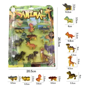 Cheap Plastic Animaljungle Toys Decorate Small Plastic Animal Figurines For Kids