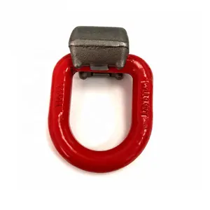 European Type high quality Custom Lifting point alloy steel Fittings Forged G80 Carbon Steel Welded D Ring with Wraps