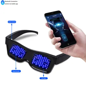 Bán buôn New Hot Bán bluetooth ánh sáng Kính giáng sinh Bar Đảng Kính Rèm ứng dụng năng động ánh sáng kính USB sạc