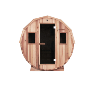Keya phòng tắm hơi nóng bán ngoài trời Thùng tắm hơi gỗ tuyết tùng rắn Thùng tắm hơi truyền thống ngoài trời 4 người toàn cảnh Thùng Sau - Product Image 3