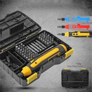 Combinación <span class=keywords><strong>4V</strong></span> destornillador eléctrico USB recargable <span class=keywords><strong>inalámbrico</strong></span> hogar pequeño Kits de herramientas eléctricas - Product Image 2