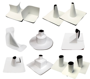 ทำมือ TPU PVC HDPE กันน้ำได้ coners เมมเบรนสำหรับผนังหลังคามุมกระพริบสำหรับการป้องกันการรั่วซึมของหลังคาที่เหนือกว่า - Product Image 2