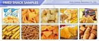 Ligne de production de snacks frits : Friteuse continue pour aliments extrudés et soufflés, chips triangulaires, Bugles – Équipement de traitement complet