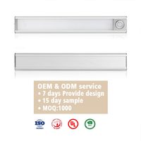 Éclairage architectural personnalisé, éclairage LED ROHS pour vitrine, alimenté par batterie, durée de vie de 30 000 heures, non connectable, éclairage sous-meuble